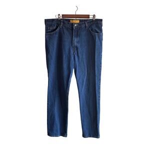 REAL RANCH Premium Jeans 38x32 Lower Rise Relaxed Fit Made in Madagascar